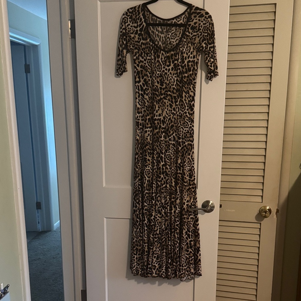 Leopard Print Maxi Dress